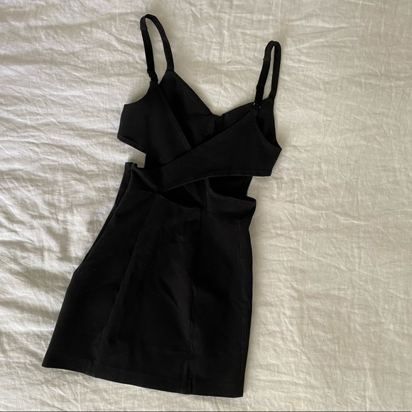 Allsaints Black Cutout Mini-dress w/ Cutouts - Picture 4 of 7